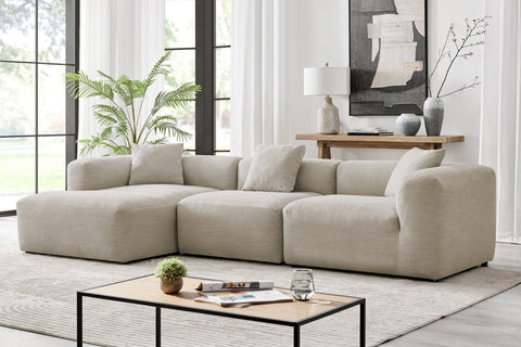 Brosa Paradiso Relax Modular Sofa Chaise Left (Linen Sand)
