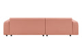 Brosa Quinn 4 Seater Sofa with Reversible Chaise (Blush)