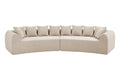 Brosa Regalia 5 Seater Compressed Sofa (Beige)