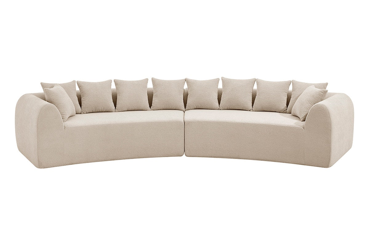 Brosa Regalia 5 Seater Compressed Sofa (Beige)