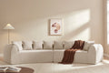 Brosa Regalia 5 Seater Compressed Sofa (Beige)