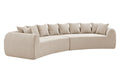 Brosa Regalia 5 Seater Compressed Sofa (Beige)