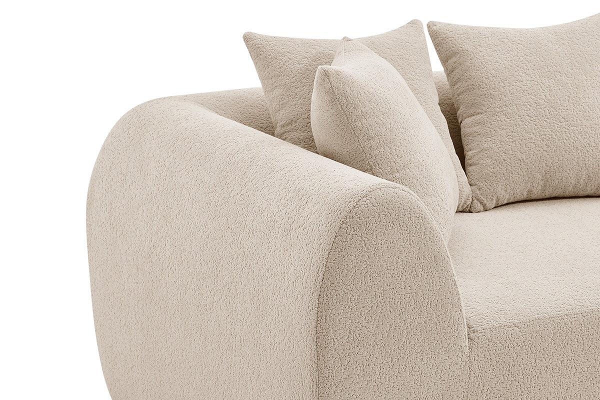 Brosa Regalia 5 Seater Compressed Sofa (Beige)
