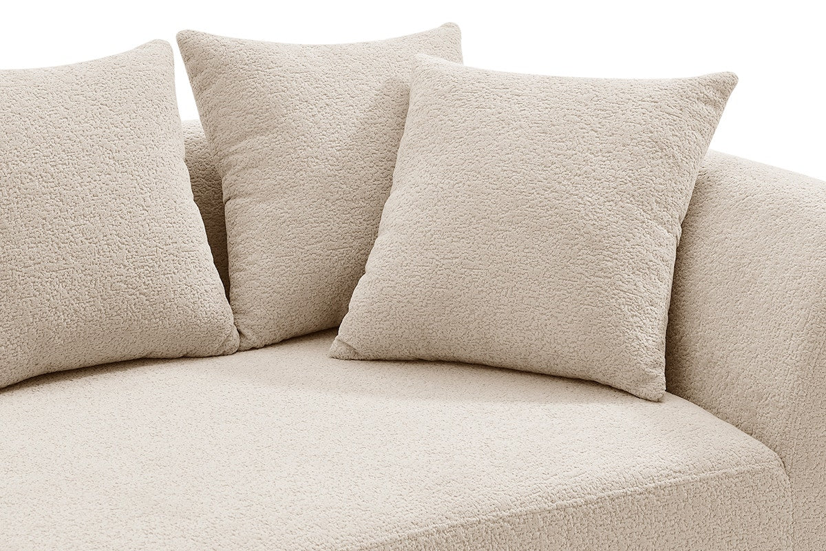 Brosa Regalia 5 Seater Compressed Sofa (Beige)