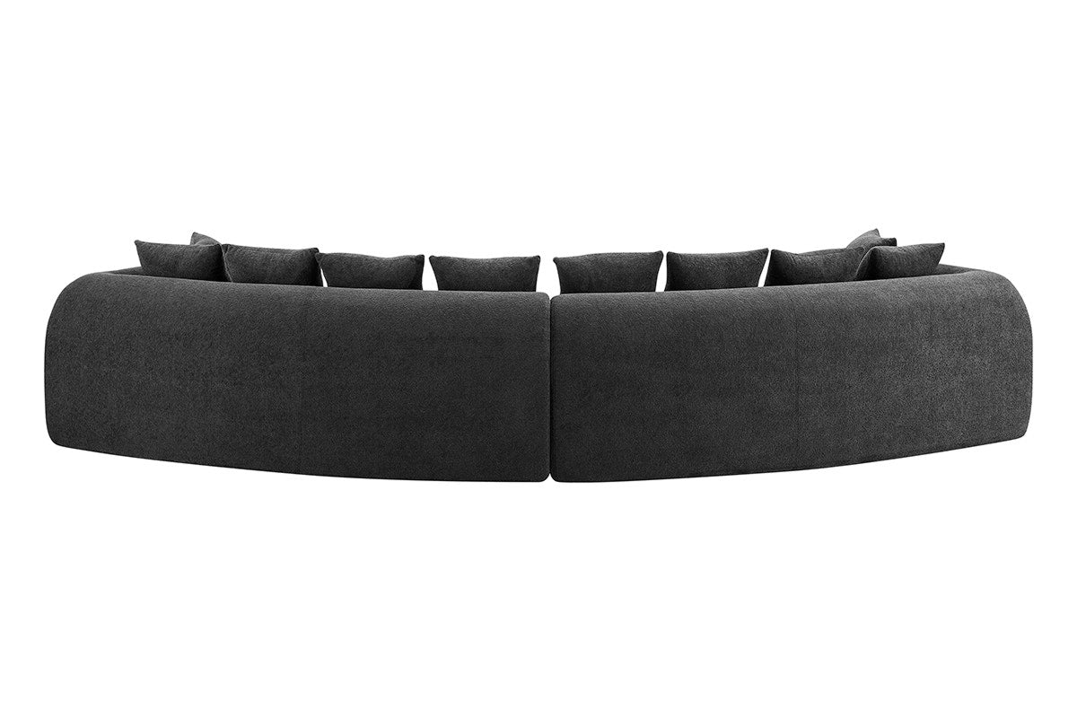Brosa Regalia 5 Seater Compressed Sofa (Charcoal)