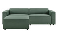 Brosa Russo 3 Seater Sofa with Ottoman (Green)