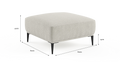 Brosa Seta Ottoman (Seashell White)