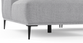 Brosa Seta 4 Seater Sofa with Chaise (Gainsboro Grey; Left Chaise)