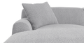Brosa Seta 4 Seater Sofa with Chaise (Gainsboro Grey; Left Chaise)