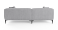 Brosa Seta 4 Seater Sofa with Chaise (Gainsboro Grey; Left Chaise)