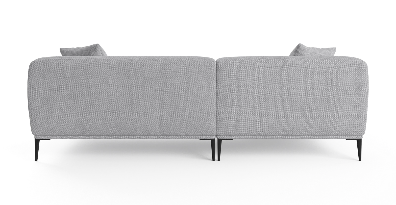 Brosa Seta 4 Seater Sofa with Chaise (Gainsboro Grey; Left Chaise)