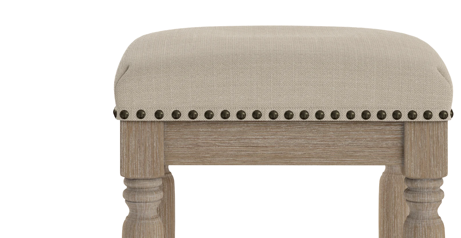 Brosa Clovis Set of 2 Counter Stools (French Beige, 65cm)