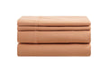 Brosa Stonewashed Cotton Sheet Set (Terracotta, Queen)