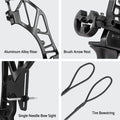 Everfit 55lbs Bow Arrow Set Recurve Takedown Archery Hunting for Beginner Red - SuperSaverAU - view 6