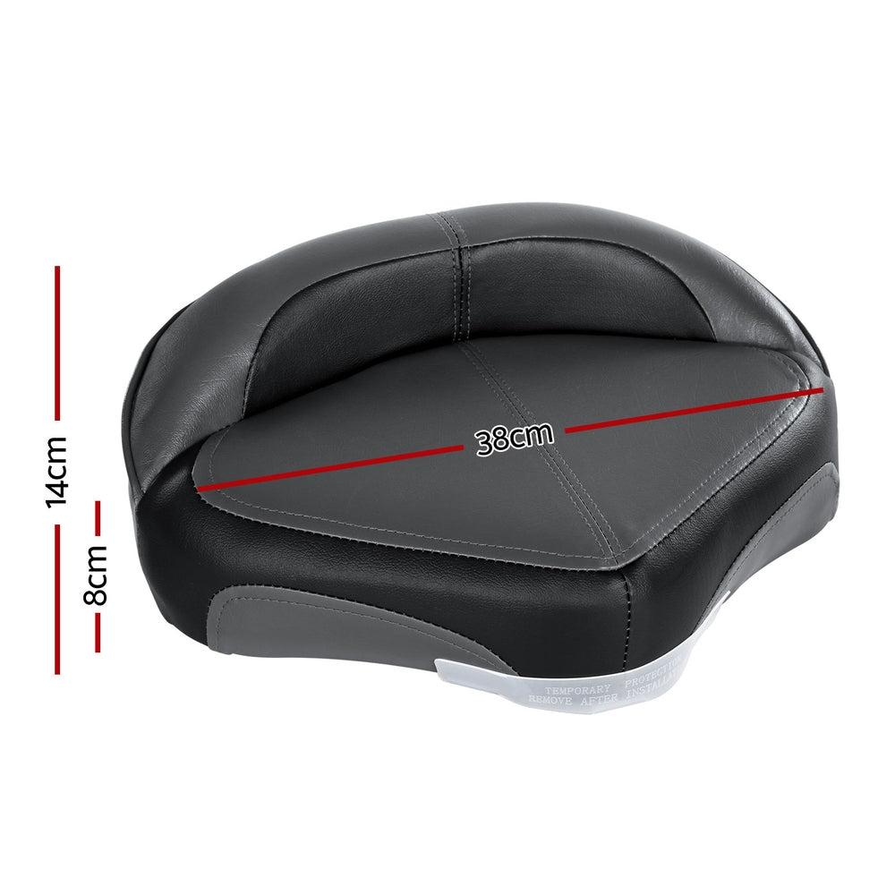 Seamanship Boat Seat Casting Deck Pro 8cm Padding Swivel Black Charcoal