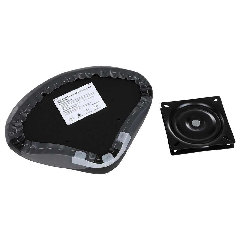 Seamanship Boat Seat Casting Deck Pro 8cm Padding Swivel Black Charcoal