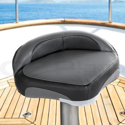 Seamanship Boat Seat Casting Deck Pro 8cm Padding Swivel Black Charcoal