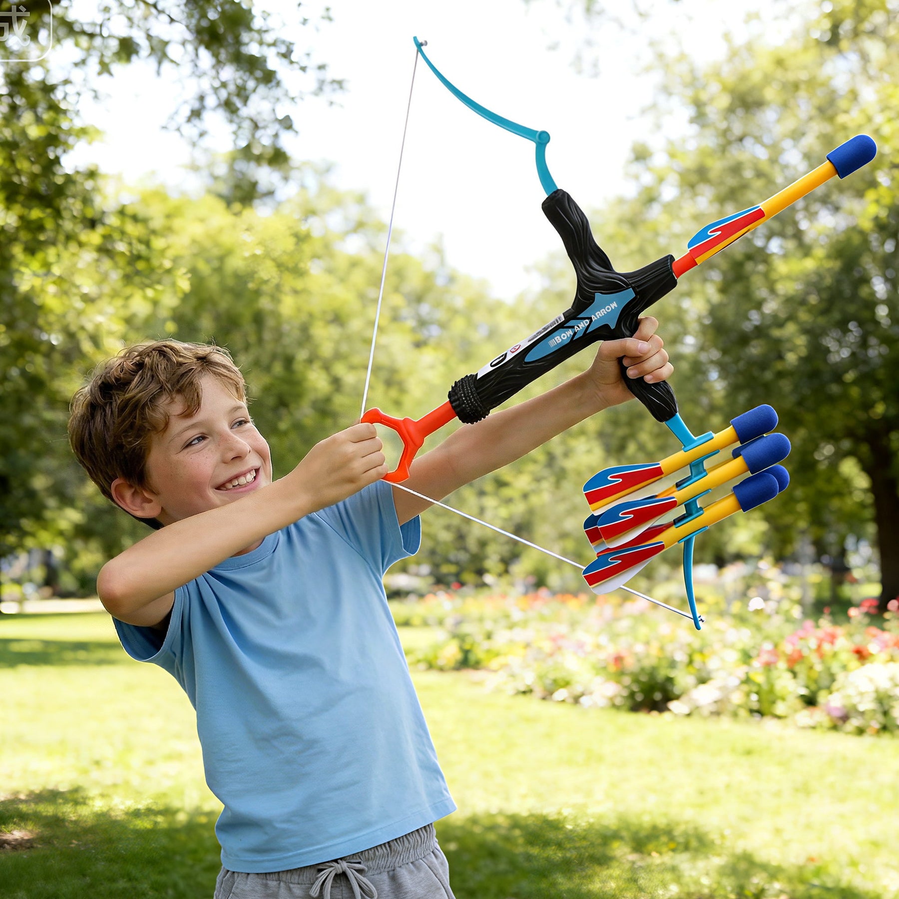 Keezi Kids Bow and Arrow Set Outdoor Sport Game Archery Toys 6 Arrows Children Gifts - SuperSaverAU - view 1