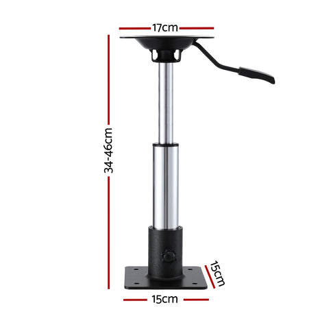 Seamanship Boat Seat Pedestal 34-46cm Adjustable Gas Lift 360 Degrees Swivel - SuperSaverAU - view 1
