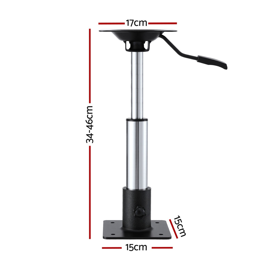 Seamanship Boat Seat Pedestal 34-46cm Adjustable Gas Lift 360 Degrees Swivel - SuperSaverAU - view 1