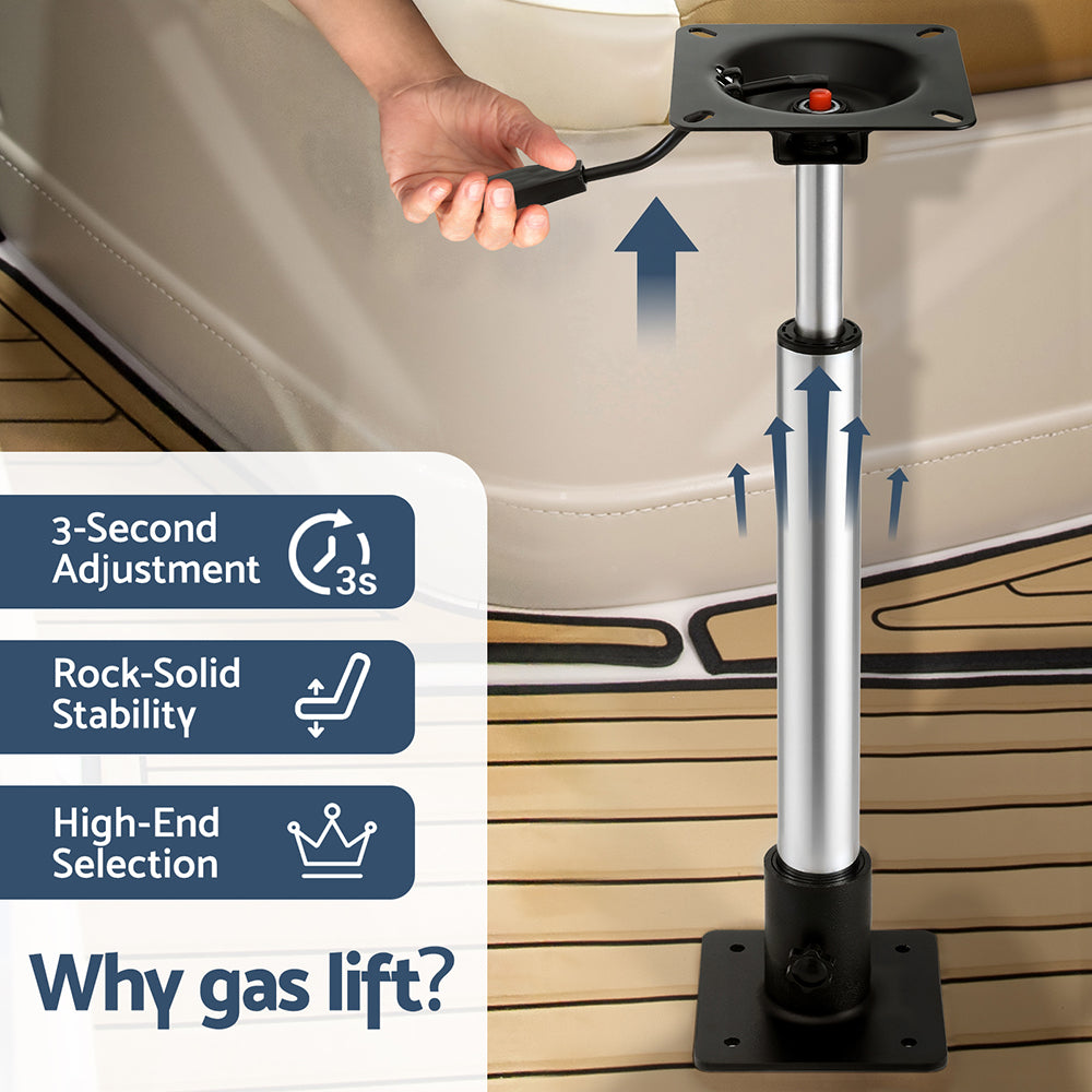 Seamanship Boat Seat Pedestal 55-75cm Adjustable Gas Lift 360 Degrees Swivel - SuperSaverAU - view 4