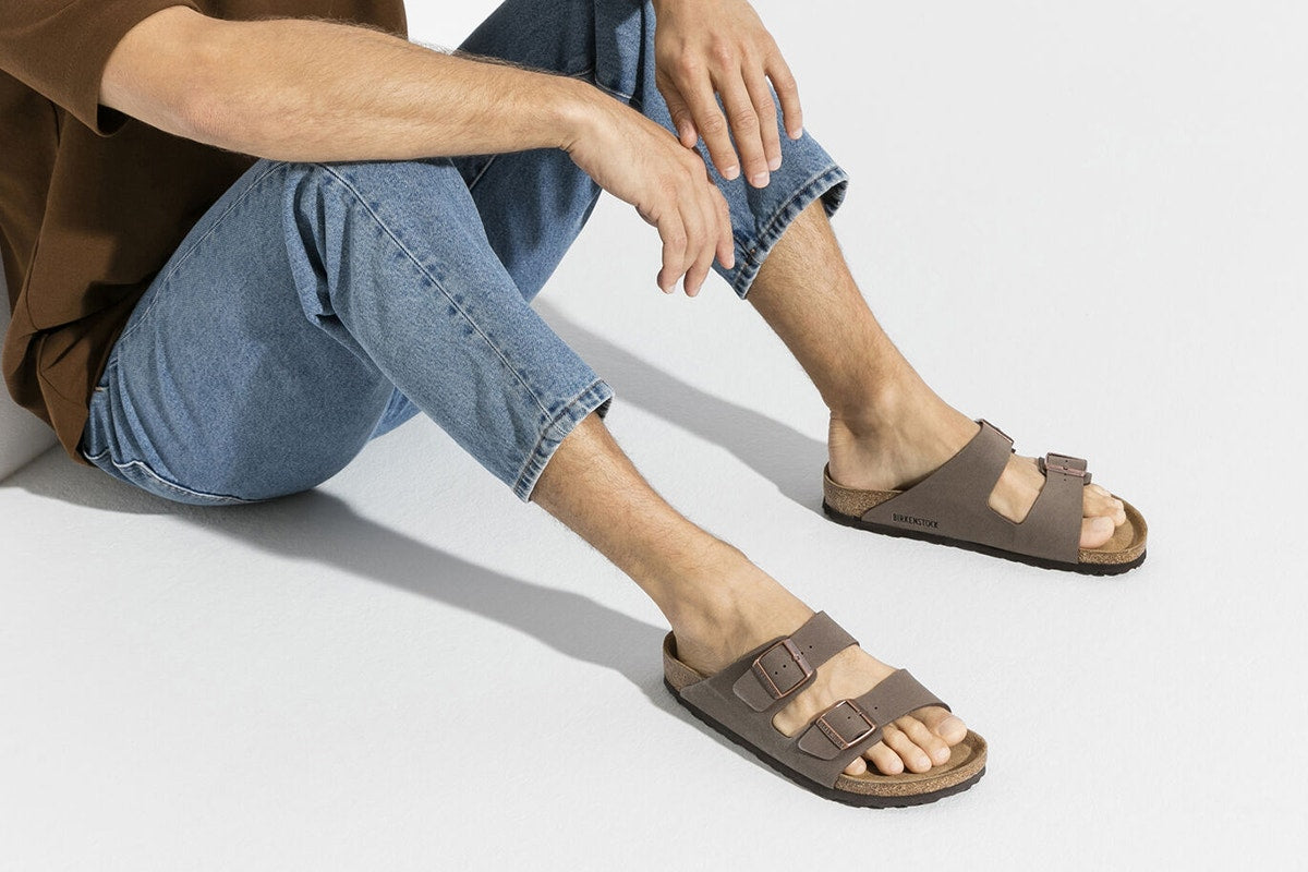 Birkenstock Arizona Birkibuc Sandals (Mocca, Size 36 EU)