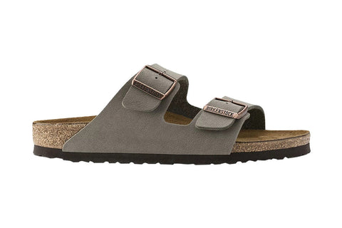 Birkenstock Unisex Arizona Birkibuc Sandals - Stone; Size 38 EU