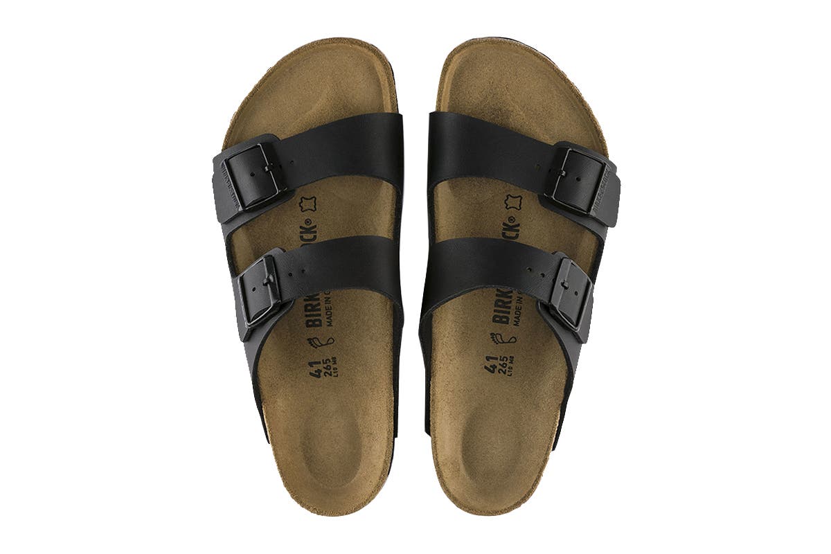 Birkenstock Men's Arizona Birko-Flor Regular Fit Sandal (Black, Size 43 EU)