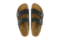 Birkenstock Arizona Oiled Regular Fit Sandal  - Black - SuperSaverAU - view 2