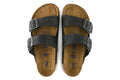 Birkenstock Arizona Oiled Leather Soft Footbed Regular Fit Sandal (Black, Size 39 EU)