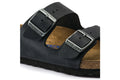 Birkenstock Arizona Oiled Leather Soft Footbed Regular Fit Sandal (Black, Size 39 EU)