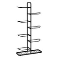 Everfit 7-Tier Ball Storage Rack Sports Equipment Organiser - Black