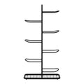 Everfit 7-Tier Ball Storage Rack Sports Equipment Organiser - Black