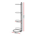 Everfit 4 Tier Ball Storage Rack Sports Equipment Organiser Black