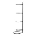Everfit 4 Tier Ball Storage Rack Sports Equipment Organiser Black