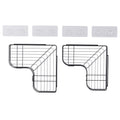 Cefito 2 Packs L-Shaped Carbon Steel Bathroom Shelf Corner Storage Rack 36cm x 26cm x 6cm - SuperSaverAU - view 2
