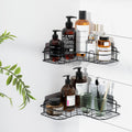Cefito 2 Packs L-Shaped Carbon Steel Bathroom Shelf Corner Storage Rack 36cm x 26cm x 6cm - SuperSaverAU - view 4