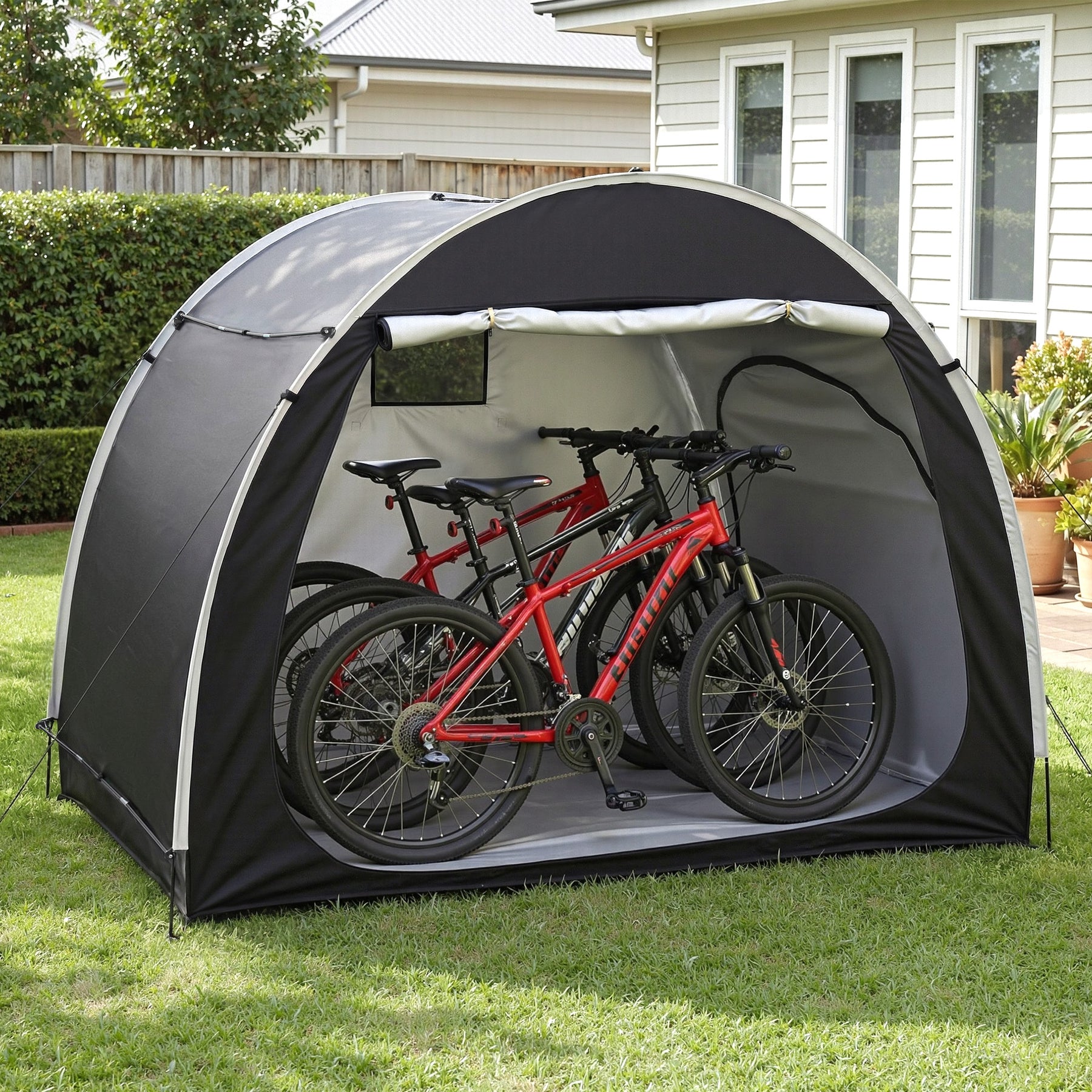 Giantz Bike Storage Tent – Black UV Protection 200 x 150 x 165cm