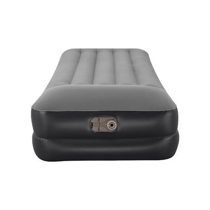 Bestway Single Air Bed 46cm Inflatable with Built-in Pump & Flocked Surface