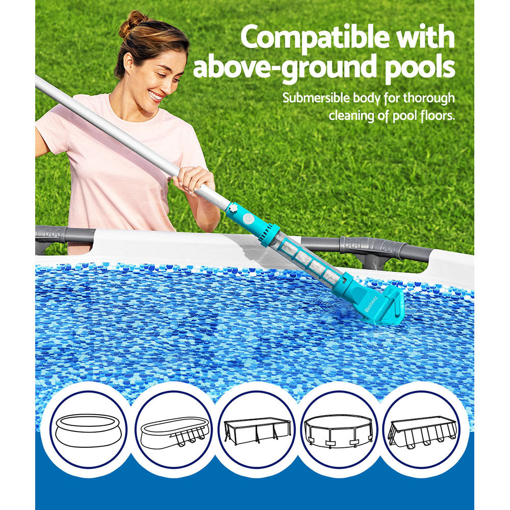Bestway Cordless Automatic Pool Cleaner Vacuum, Rechargeable, 6.10m, 50 Min Runtime - SuperSaverAU - view 5