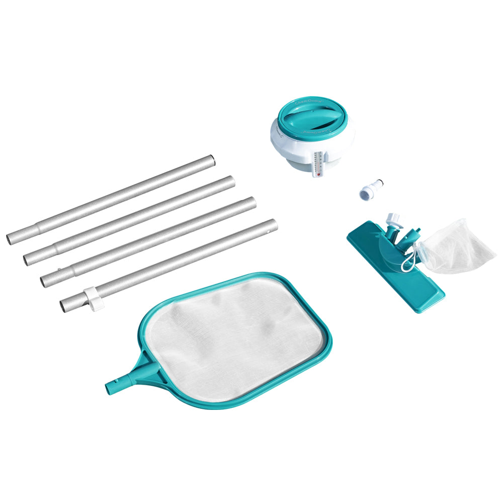 Bestway Pool Maintenance Kit for 13ft Pools - Cleaner, Dispenser, Thermometer, Test Strips - SuperSaverAU - view 4