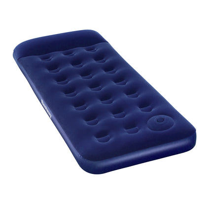 Bestway Single Size Air Bed - Flocked Surface, Coil-Beam, Indoor/Outdoor Use