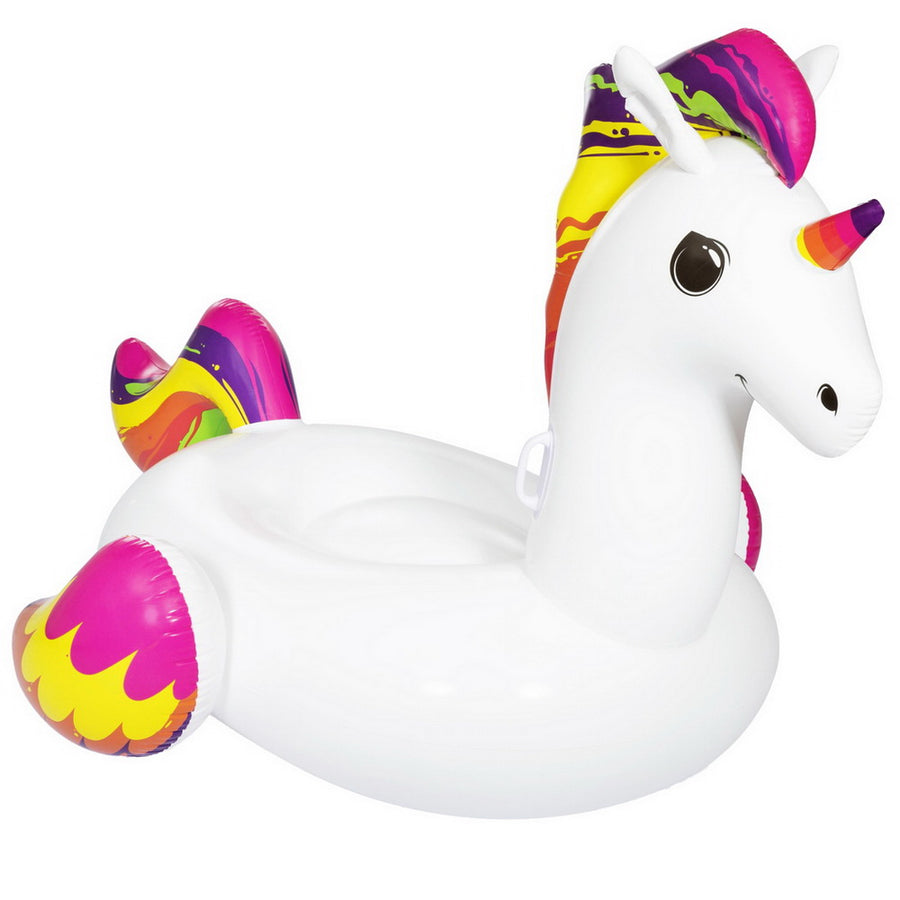Bestway Unicorn Inflatable Pool Float Rider 224x156CM with Heavy-Duty Handles - SuperSaverAU - view 1