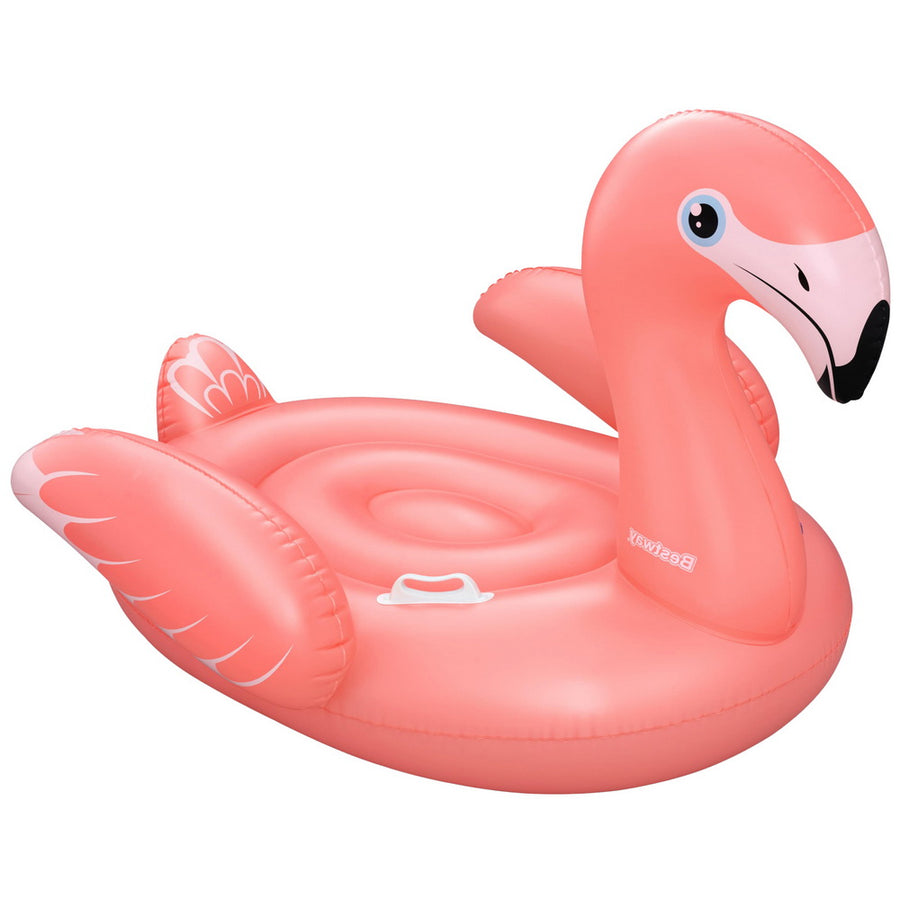Bestway Inflatable Flamingo Float Rider 148x127CM with Heavy-Duty Handles - SuperSaverAU - view 1
