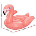 Bestway Inflatable Flamingo Float Rider 148x127CM with Heavy-Duty Handles - SuperSaverAU - view 2