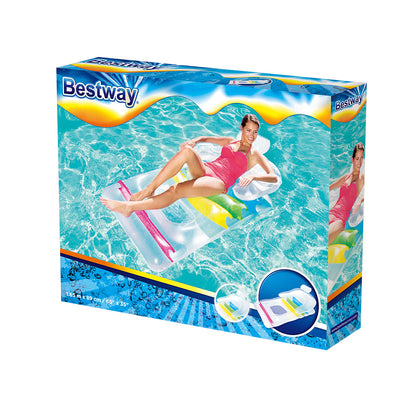 Bestway Inflatable Lounge Float - Pool Pillow Bed, Fun & Relaxation