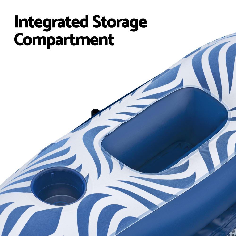 Bestway Inflatable Pool Lounge 1.98m x 1.12m with Sunshade & Cup Holder - SuperSaverAU - view 4