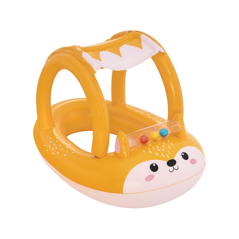 Bestway Inflatable Fox Swim Float with Sunshade, 94x66CM, for Kids 3+ - SuperSaverAU - view 1