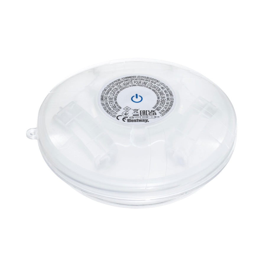 Bestway FloatBright Waterproof LED Pool Light 15cm, 7 Modes, IP68, Battery-Powered - SuperSaverAU - view 1