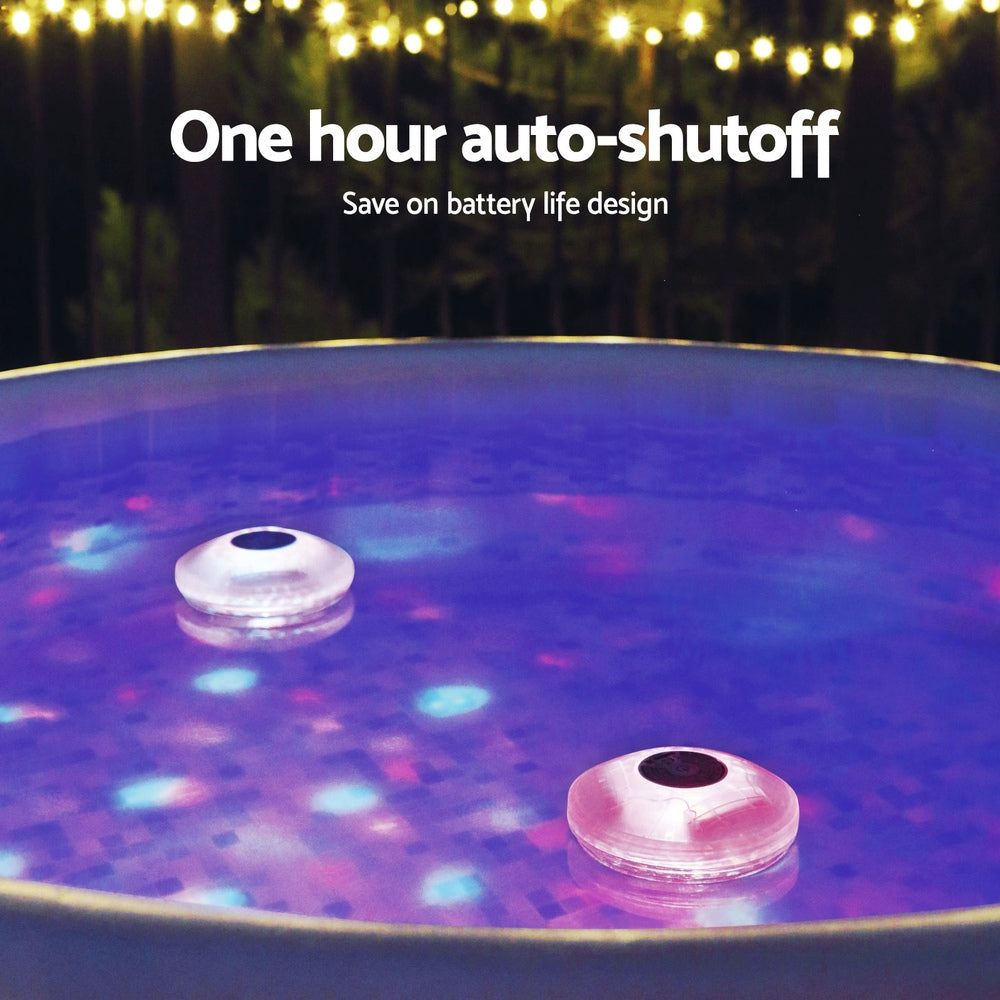 Bestway FloatBright Waterproof LED Pool Light 15cm, 7 Modes, IP68, Battery-Powered - SuperSaverAU - view 6